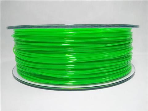 Filament for 3D, PET-G, 1.75 mm, 1 kg, green trans