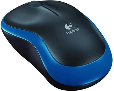 Miš Logitech Wireless M185, optički, bežični, 1000dpi, plavi