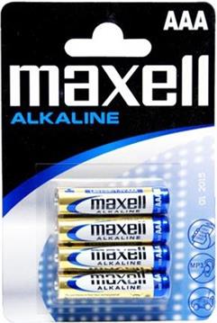 Baterija Maxell alkalna LR-3/AAA, 4 kom