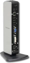 TOSHIBA Dynadock U10 Port Replicator VGA/USB/Ethernet/Audio-Out/DVI/S/PDIF-Out/Audio-In, Beige