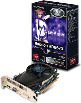 Grafička kartica Sapphire Radeon HD6670 GDDR3 2GB/128bit, 800MHz/800MHz, PCI-E 2.1 x16, HDTV+HDCP, HDMI,