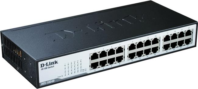 Swich D-Link DES-1024D, 24x 10/100 Mb/s