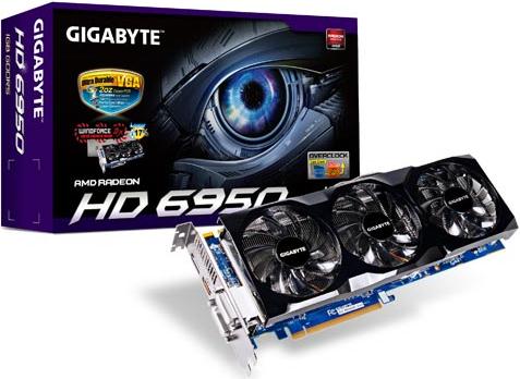 Grafička kartica Gigabyte HD6950 OC, 1GB GDDR5, 2xDVI, HDMI