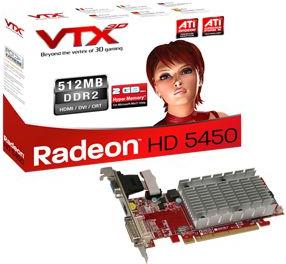Grafička kartica VTX3D HD5450 SILENT 512MB (V2)
