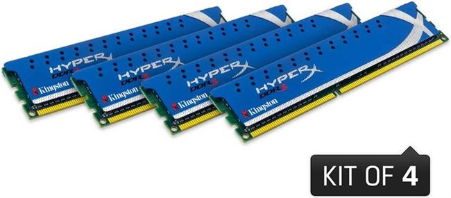 Memorija Kingston HyperX DDR3 1866MHz16GB (4x4GB), KHX1866C9D3K4/16GX