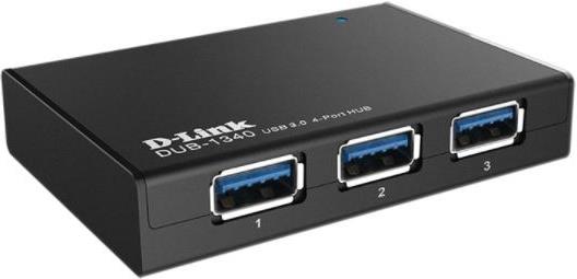 USB HUB D-LINK DUB-1340, USB 3.0, 4-portni, vanjski strujni adapter