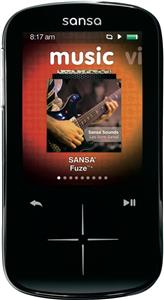 MP3 Player SanDisk SDMX20R-008GK-E57 Sansa Fuze+ 8GB Black