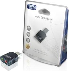 Zvučna kartica Sweex SC010, Sound Card Adapter USB, Speaker headphone line-out jack, Microphone, line-in jack