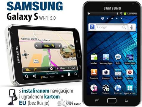 SAMSUNG GALAXY S Tab WIFI 5.0 bijeli 8GB s navigacijom EU
