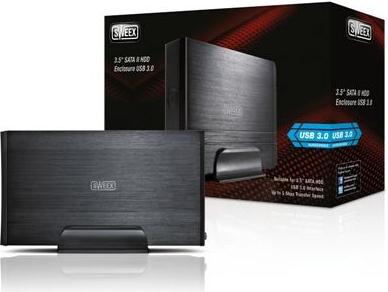 Sweex ST070, 3.5" SATA II HDD Enclosure USB 3.0 Interface Up to 5 Gbps Transfer Speed, Cables included USB 3.0 A to B male