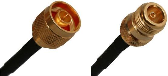 Maxlink 08-NM-NF-03, Pigtail 3m 5GHz RF240 N male - N female, Kabel: Belden RF240