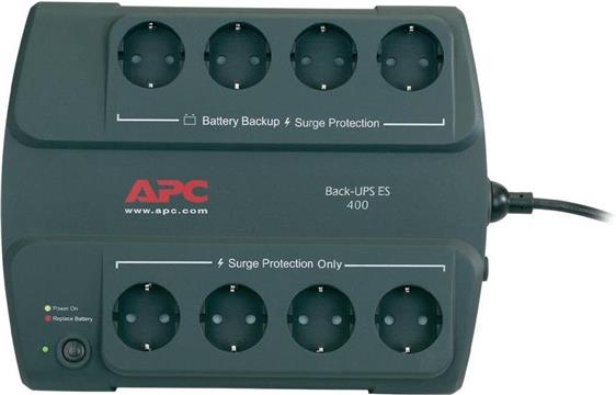 UPS APC Back-UPS ES BE400-GR, 400VA/240W, Standby, Schuko