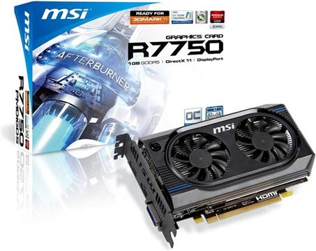 Grafička kartica MSI R7750OC, 1GB GDDR5, DVI, HDMI, DP