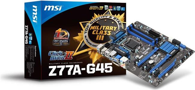 Matična ploča MSI Z77A-G45, s1155, D3, U3, S3, PCIe 3.0