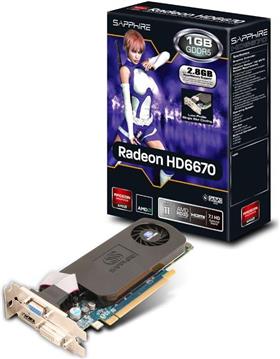 Grafička kartica Sapphire HD6670, 1GB GDDR5, Low Profile