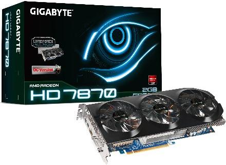 Grafička kartica Gigabyte HD7870 OC, 2GB GDDR5, HDMI, DVI, DP