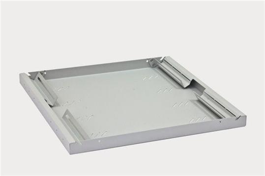 Polica 19" 1U/450mm, 80kg max, siva, RAC-UP-450-A4