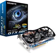 Grafička kartica GigaByte GeForce GTX560 1GB GDDR5/256-bit, PCIe, CRT (adapter)/2×Dual-link DVI-I/mini HDMI/HDCP, Smart Fan