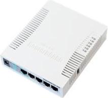 Mikrotik RB751G-2HnD, MikroTik RouterBOARD 751G-2HnD, 400Mhz CPU, 32MB RAM, 5xGbit LAN, 2.4Ghz 802b g n and a high power 1W 802.11b g n wireless AP with antennas built in. Its also possible to connect