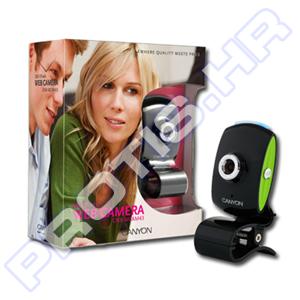 Web Camera CANYON CNR-WCAM43 (300Kpixel CMOS, USB), Black/Green