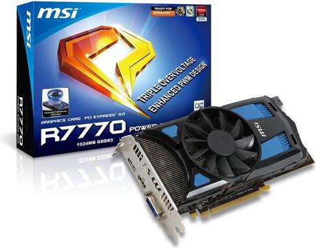 MSI R7770OC PowerEdition, 1GB GDDR5