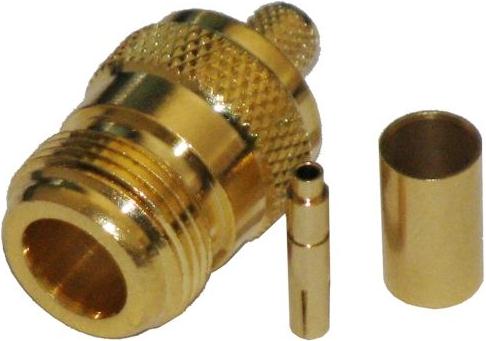 MaxLink 03-NF-01, VF konektor N female gilded for H155, RF240