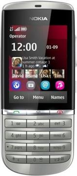 Mobitel Nokia Asha 300 Silver white