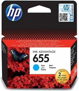 HP tinta No. 655 plava, CZ110AE