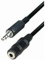 Transmedia A 54-3, Connecting Cable, 3,5 mm stereo plug - 3,5 mm stereo jack, 3,0 m, stereo, shielded