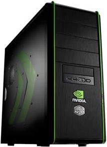 Kuciste COOLERMASTER Elite 334 nVidia Edition NV-334-KWN1-GP, MIDI, crno-zeleno, bez PS