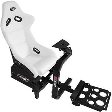 Racing Cockpit RS EVO V3, igrace sjediste, kompatibilno sa Logitech G25/G27, bijelo-crni