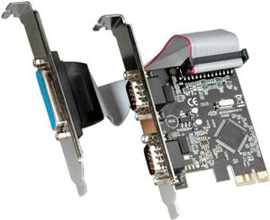 Kontroler PCI-E, Roline VALUE 2×RS232, 1×Parallel port PCI-e
