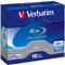 DVD Blu-Ray Verbatim BD-R SL 4× 25GB White Blue Surface 10 pack Slimcase (Single Layer)