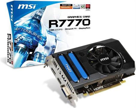 MSI HD7770, 1GB GDDR5, DVI, HDMI, mDP