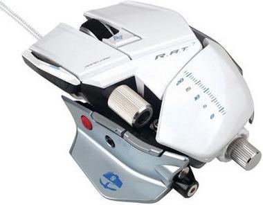 Mis SAITEK Cyborg R.A.T. 7 Contagion, laserski, 6400dpi, bijeli, USB