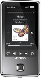 MP4 player ARCHOS 24d vision, 2.4'' LCD touchscreen, FM, 4GB, SDHC slot, kamera, sivi