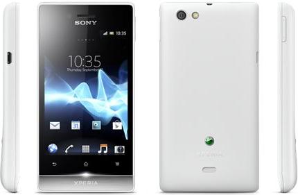 Sony Xperia miro bijeli, mobilni uređaj