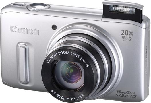 Digitalni fotoaparat Canon PowerShot SX240 HS 12.1M, 20x, silver