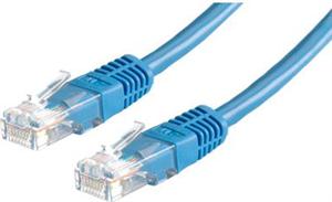 Kabel mrežni UTP, Cat. 6, 5m, CCA, 24AWG, Savitljivi, Plavi