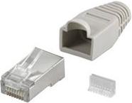 NaviaTec CAT5e shielded RJ45 plug for round cable, 10pc