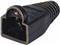 NaviaTec Strain Relief for Western 8 8-plug black 10pc, SR_BLK_10