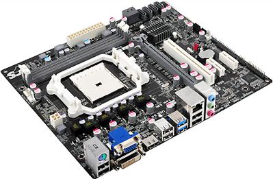 Maticna ploca ECS A75F2-M2, AMD A75 FCH, DDR3, zvuk, S-ATA, RAID, G-LAN, PCI-E, VGA, DVI, HDMI, USB 3.0, mATX, s. FM2