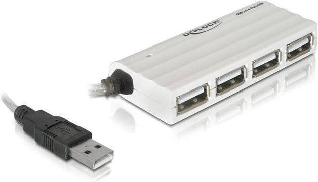 USB HUB DELOCK, 4-portni, slim, 2.0