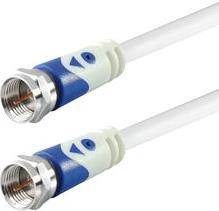 Kabel Antenski Transmedia F-plug straight - F-plug straight, 2,5 m