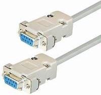 Transmedia C 26 L, Connector Cable, Sub D-jack 9 pin - Sub D-jack 9 pin, 2,0 m, AT to AT connection
