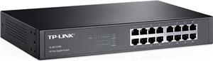 TP-Link TL-SG1016D 16-port Gigabit Desktop/Rackmount Switch, 16×10/100/1000M RJ45 ports, metal case