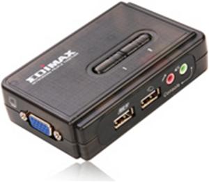 Edimax EK-UAK2 KVM USB switch audio 2port 2kab