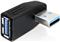 Adapter DELOCK, USB 3.0 (M) na USB 3.0 (Z), pod kutem 270