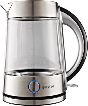 Kuhalo vode Gorenje K 17 G 2200 W, kapacitet 1,7 l, inox/stakleno kućište, auto shut off, odjeljiv filter