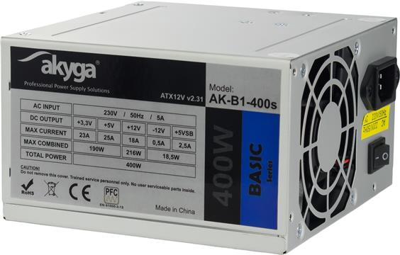 Napajanje 400W AKYGA AK-B1-400 Basic Bulk